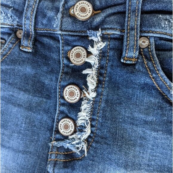 KanCan High-rise Button Fly Frayed Hem Shorts - XS - Picture 9 of 13